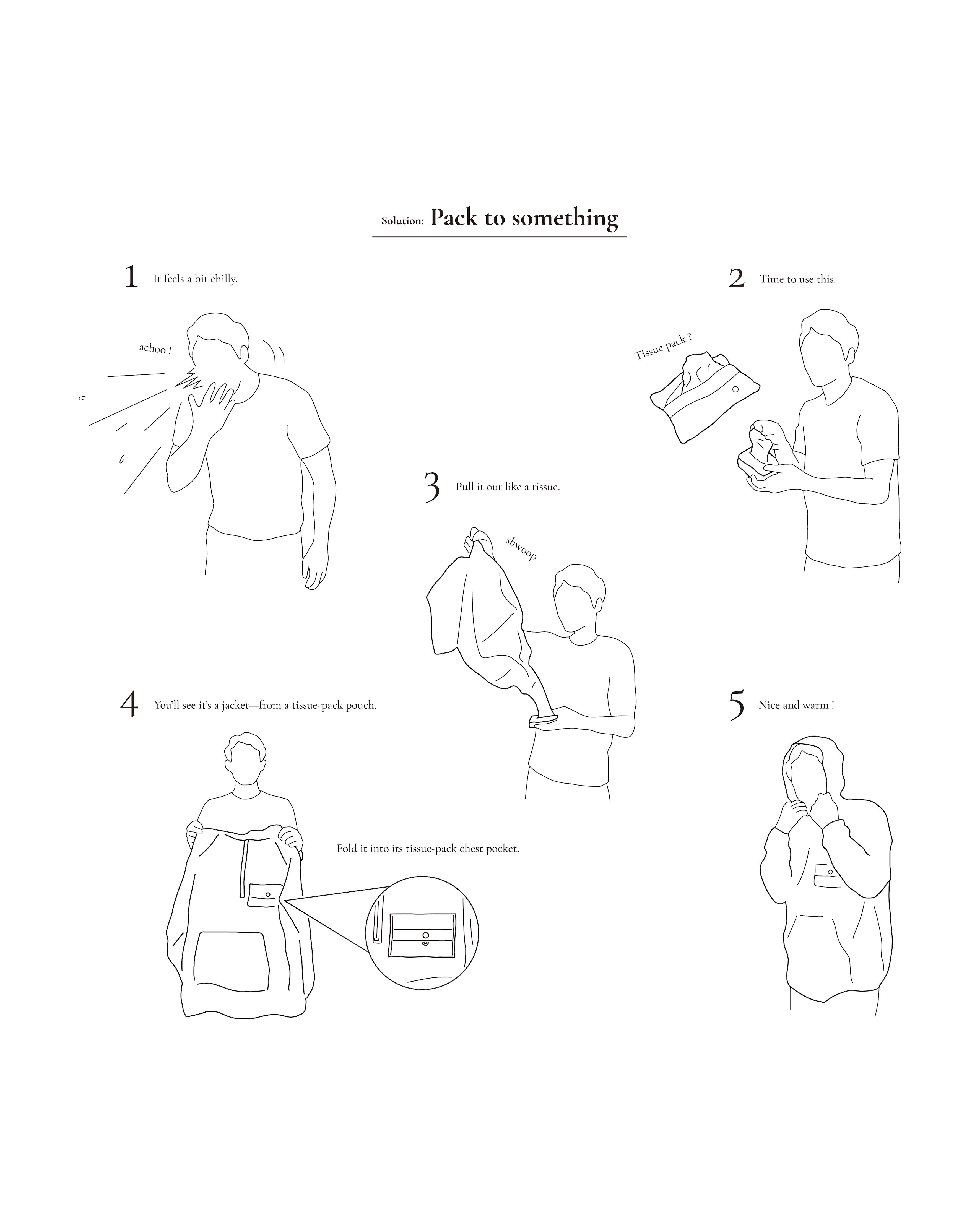 Pocket Tissue Hoodie