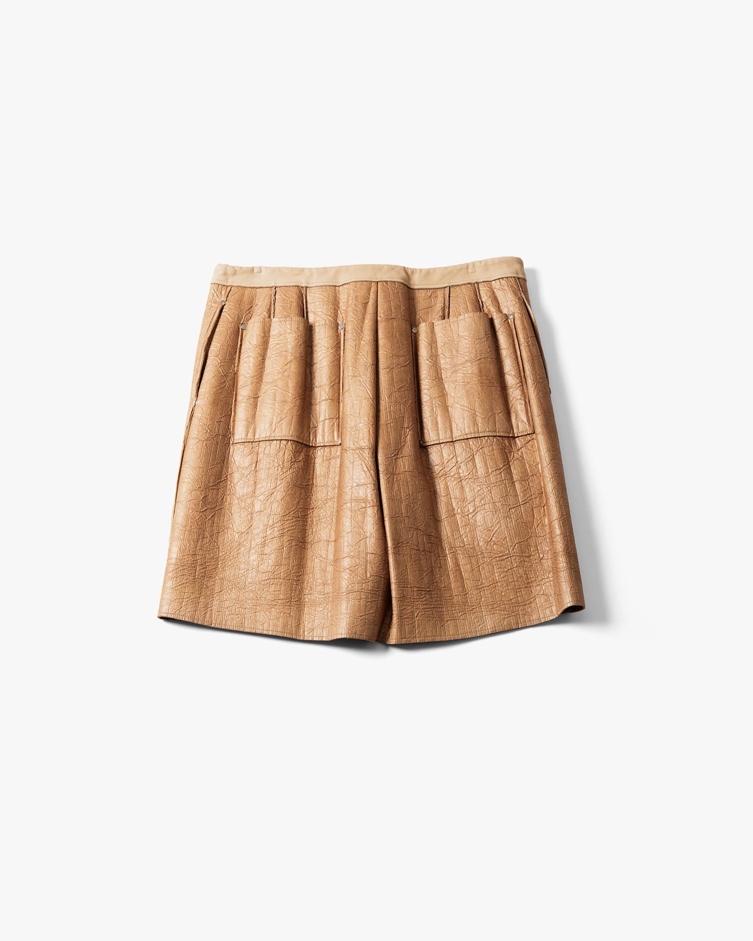 Cardboard Leather Shorts